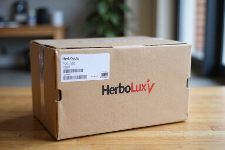 Pacco HerboLux in fase di spedizione